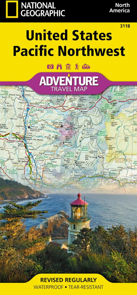 NatGeo | United States Pacific Northwest Adventure Travel Map – Hidden Gem